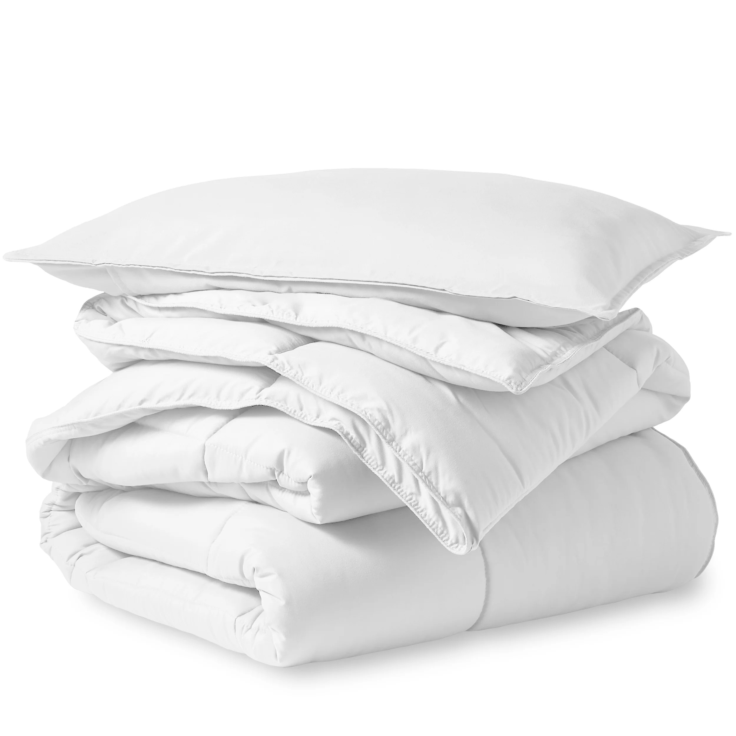 Bare Home Ultra-Soft Goose Down Alternative Comforter Set (Twin/Twin XL - White) - Walmart.com | Walmart (US)