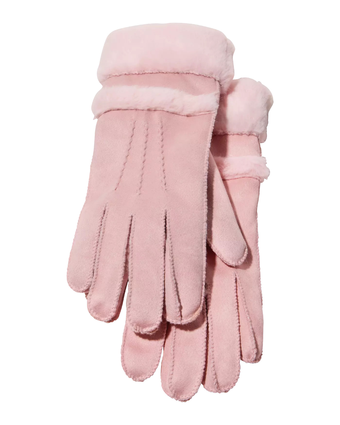 -  Fur and Suede Glove - Pink | Boston Proper | Boston Proper