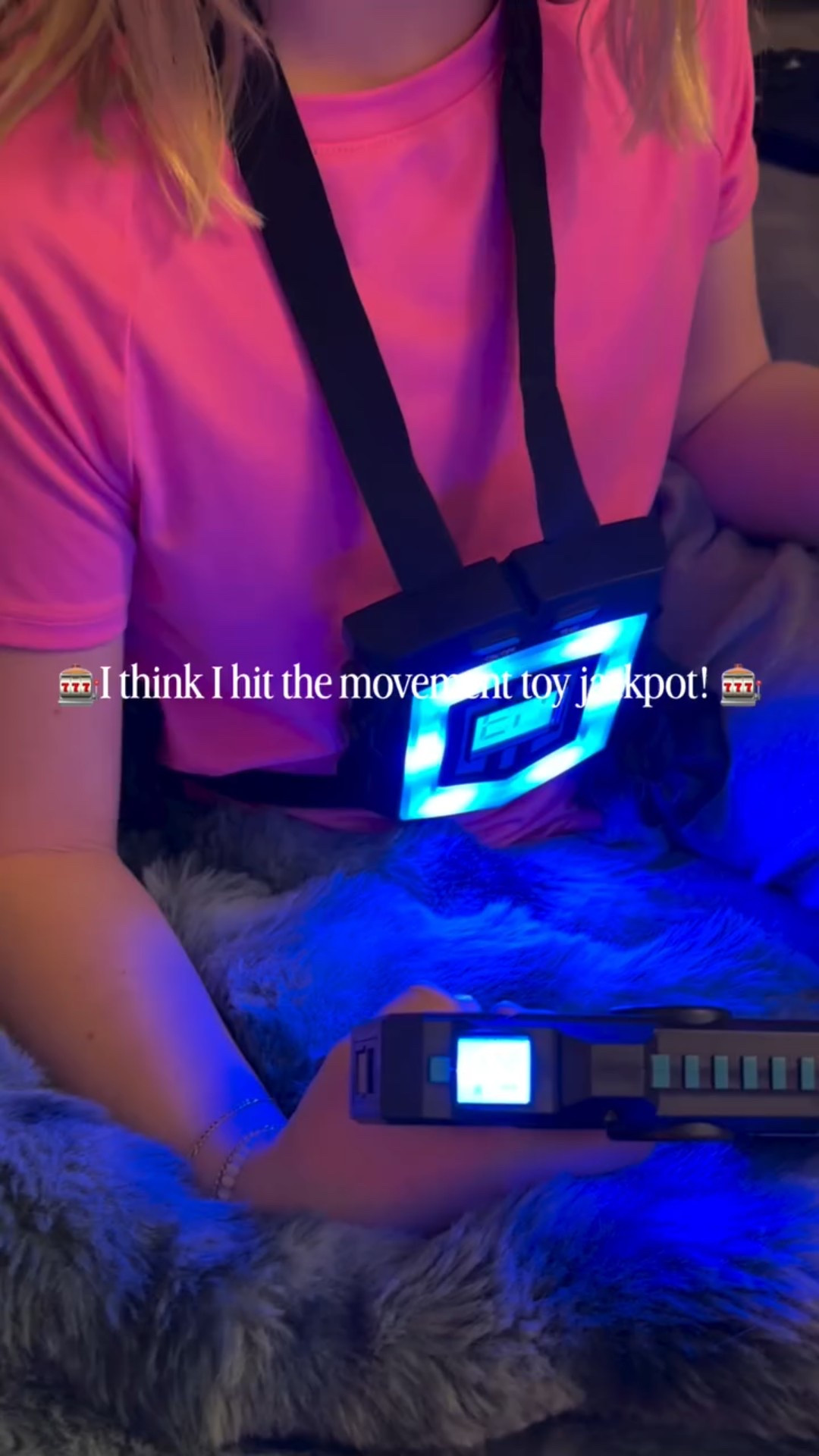 This laser tag set is one of our favorite active movement toys and an easy family toy win. It’s a 4-player game with vests that detect hits on the front and back, works for a wide range of ages, and can be played inside or outside. You can also add on additional sets so more players can jump in. This is one of those toys where quality really matters, and the quality on this set is excellent.

All the credit for finding and recommending this laser tag toy goes to @loveplaygrownj