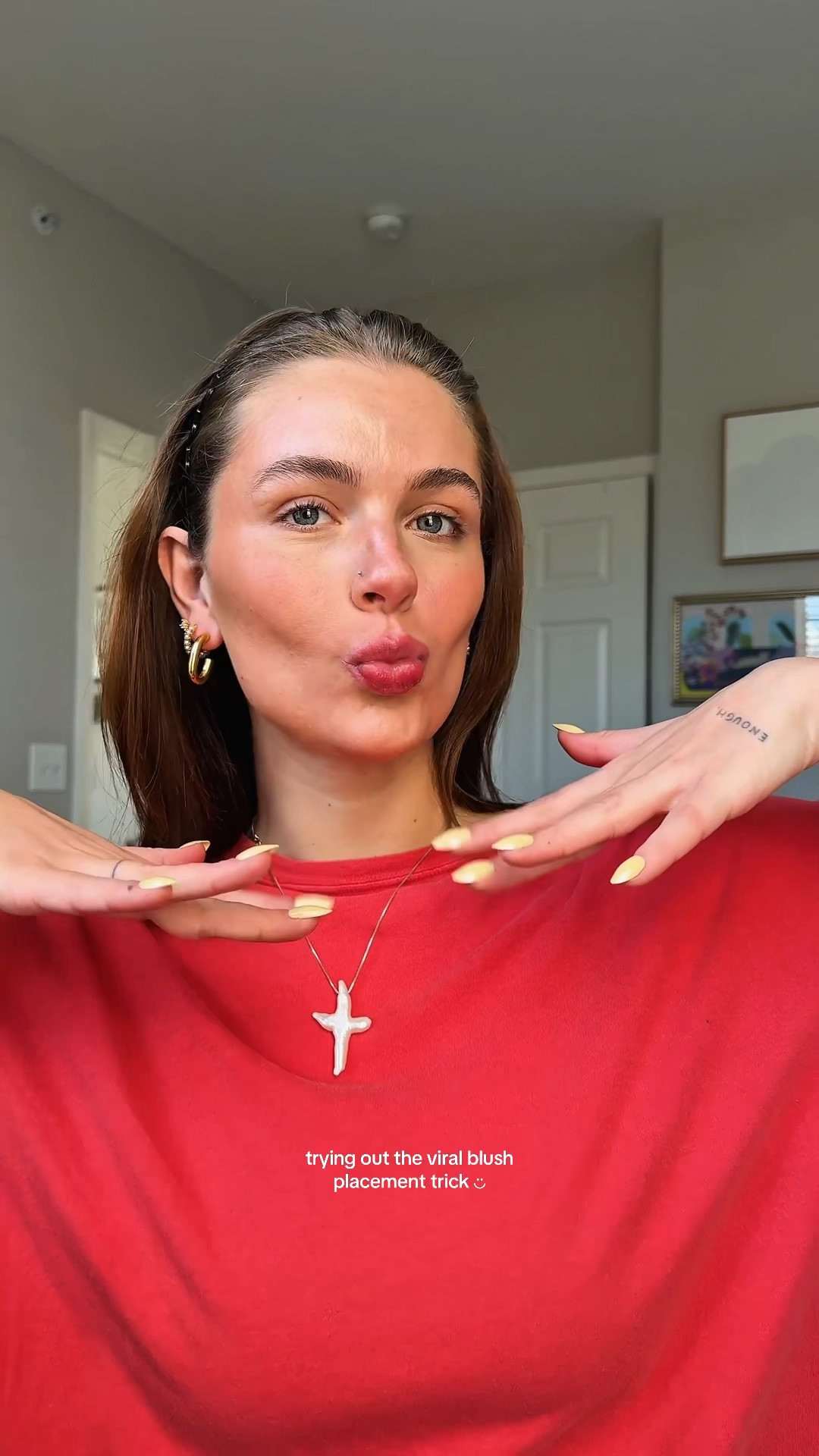 trying the viral blush placement trick 💘☺️⭐️💌❤️ 

#LTKBeauty