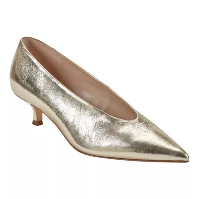 Marc Fisher LTD Women's Cecile Slip-on Pointy Toe Dress Pumps, Gold, 6M | Belk