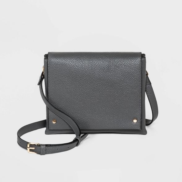 Studded Double Gusset Flap Crossbody Bag - A New Day™ | Target