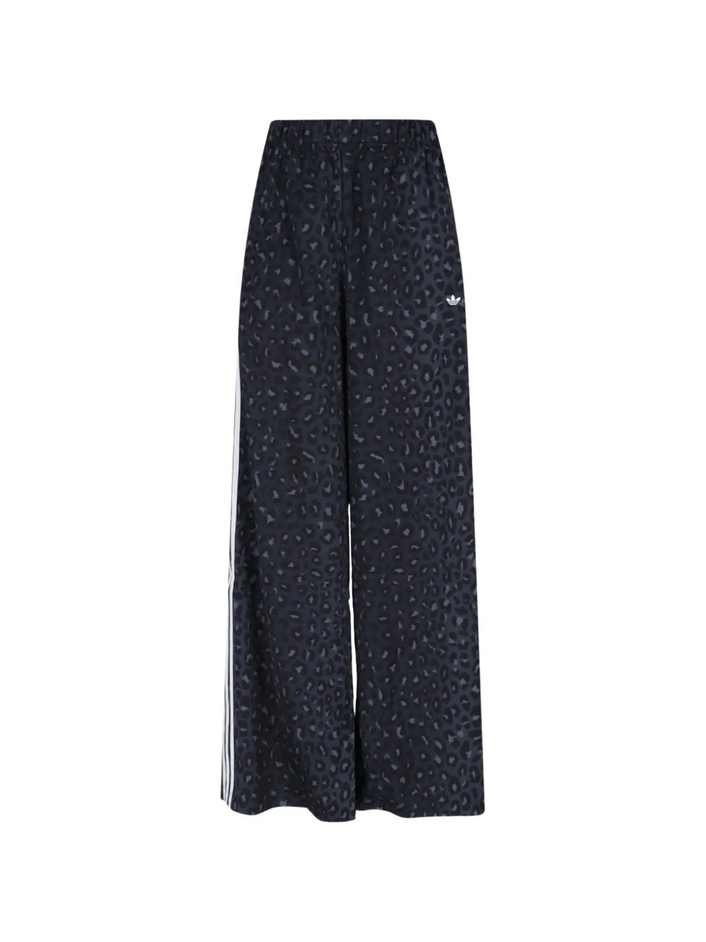 adidas Originals wide-leg leopard-print track pants - Grey | Farfetch Global