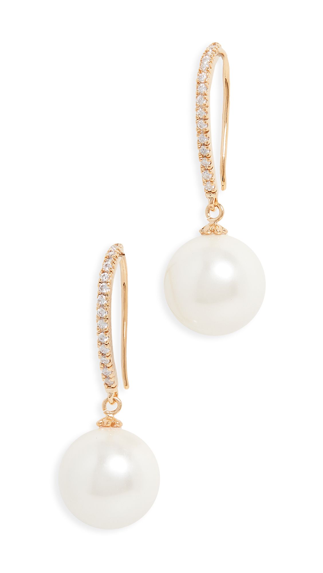 Theia Jewelry Nora Imitation Pearl Drop Earrings | Shopbop