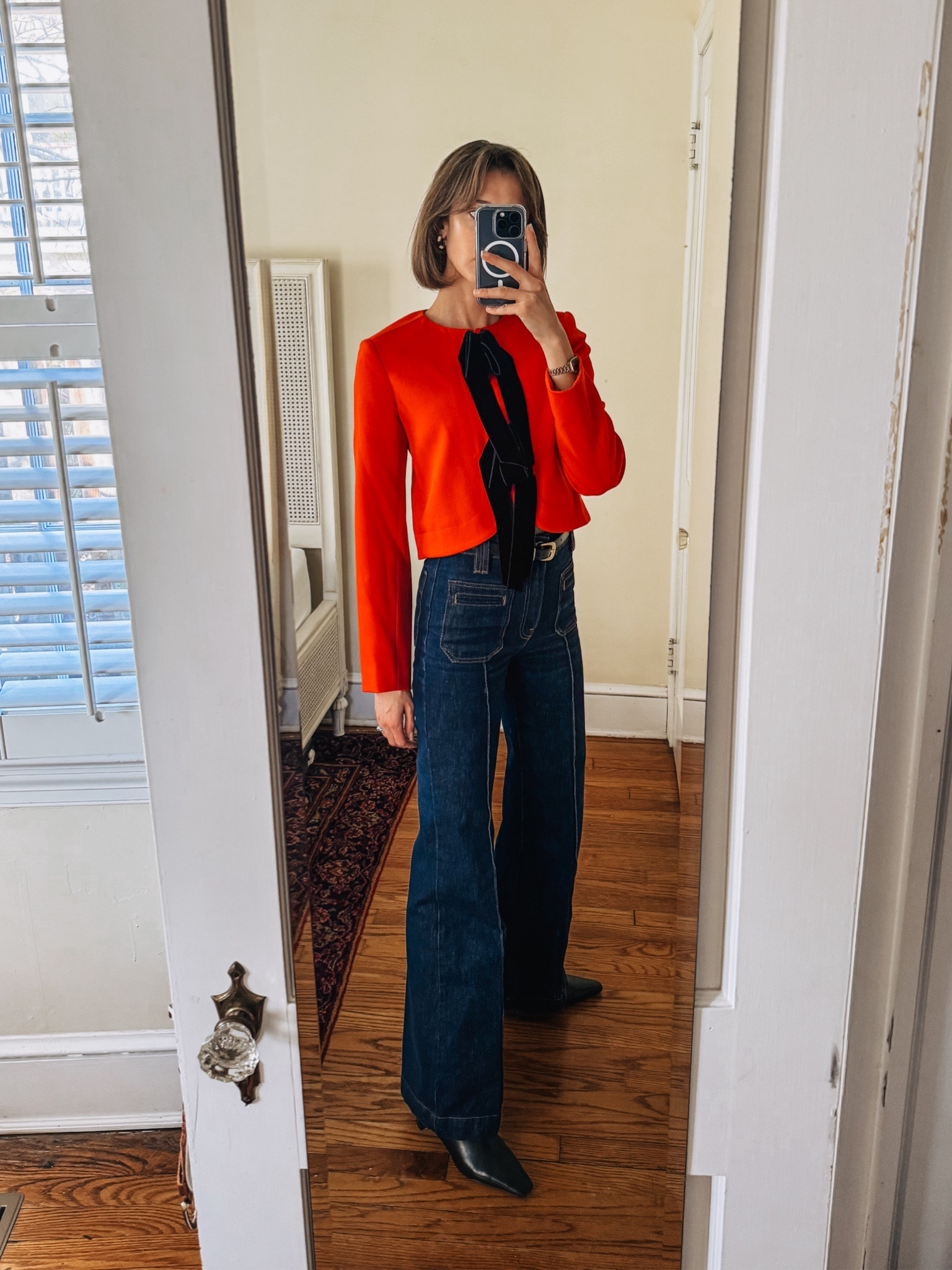 This cropped red jacket looked so cute with tailored jeans for work today. How perfect would it be for the holidays? 

#LTKHoliday #LTKStyleTip #LTKWorkwear