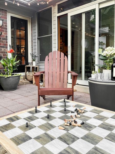 Outdoor patio
Outdoor games 
DIY checkerboard 
Chess
Affordable Adirondack chairs
Outdoor cooler table 



#LTKhome #LTKSeasonal #LTKunder50