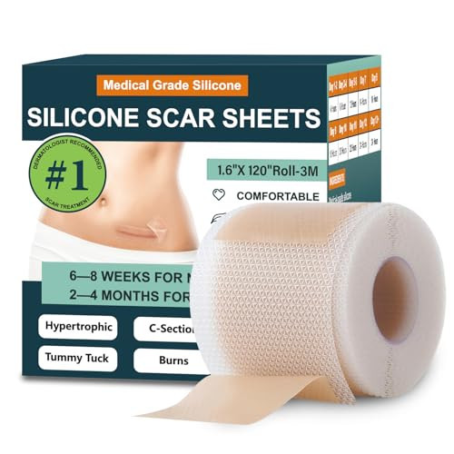 Silicone Scar Sheets,Silicone Scar Tape,Silicone Sheets For Scars,Scar Tape For Surgical Scars,Keloid Bump Removal,Scar Removal For Surgical(1.6"x 120" Roll-3M) | Amazon (US)