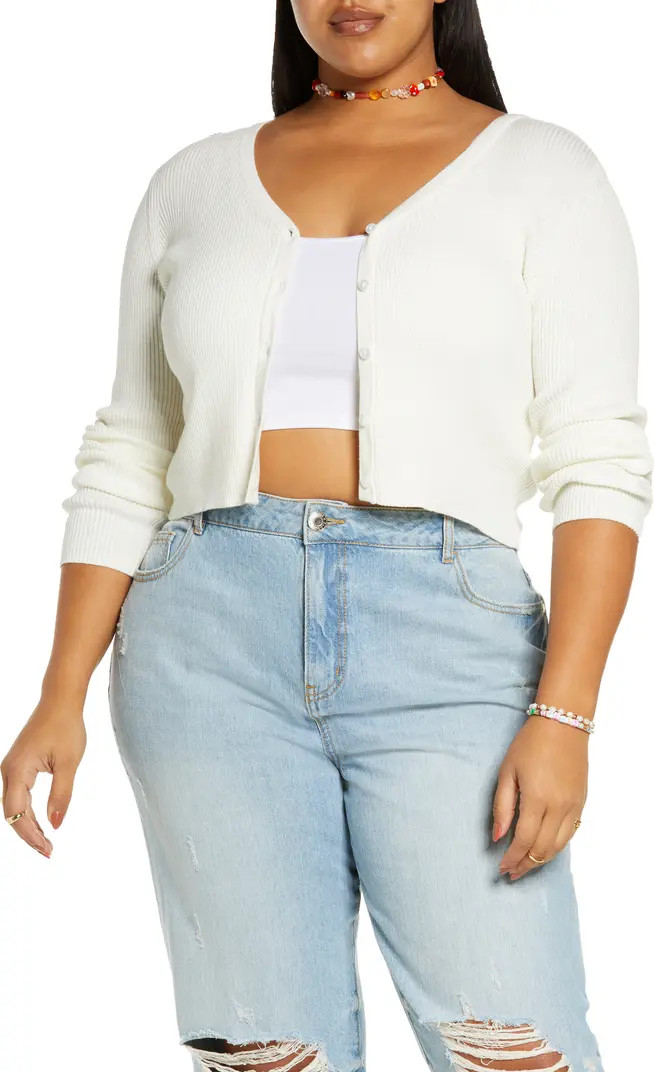 BP. Everyday Crop Rib Cardigan | Nordstrom | Nordstrom
