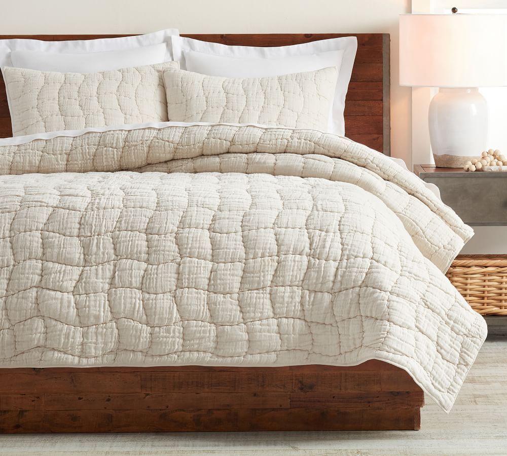 Cloud Linen Handcrafted Quilt & Shams | Pottery Barn (US)