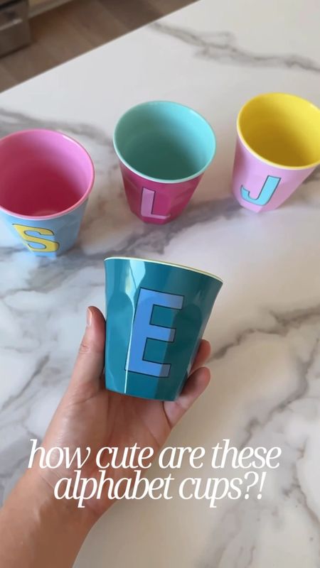 How cute are these @rice_us alphabet cups?! I picked one up for myself, my husband, and ofcourse had to get some for the fur babies: an L for Lana and Lucy and an S for Sammy🤍🤣

shop these summer essentials on my @shop.ltk page (🔗 in bio)

#ad 

#LTKHome #LTKFindsUnder50