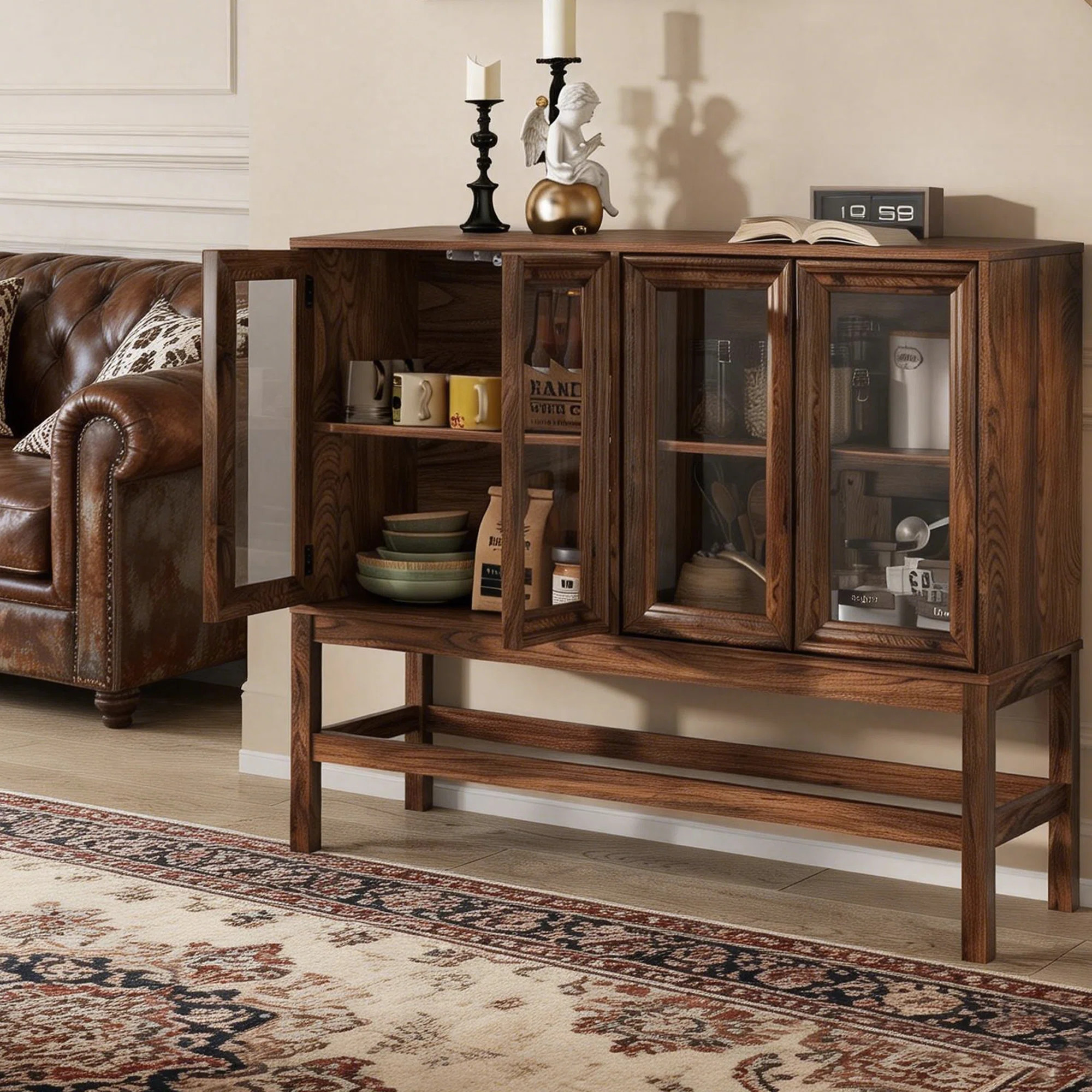 Ebern Designs Mid Century Modern Sideboard Buffet Cabinet With Storage For Dining Room, Living Ro... | Wayfair North America