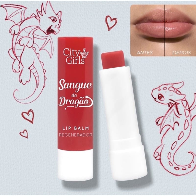 City Girls Lip Balm Regenerador - Sangue de Dragão | Shopee (BR)