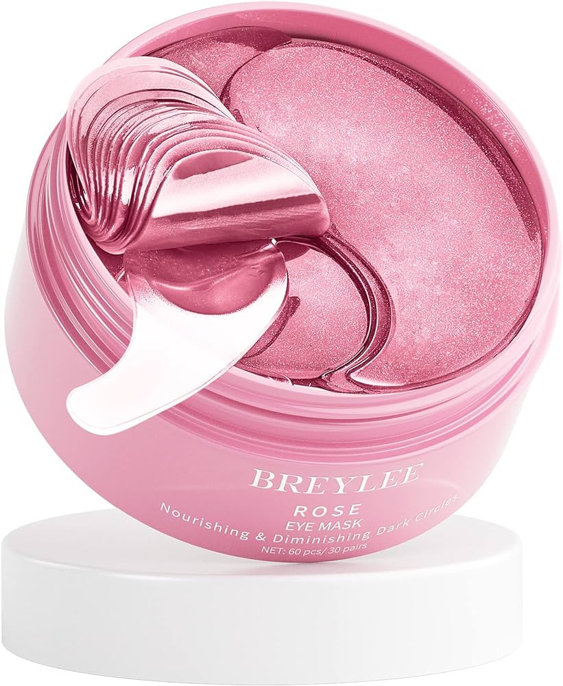 BREYLEE Rose Eye Mask– 60 Pcs - Eye Treatment Mask, Under Eye Bags Treatment, Under Eye Masks f... | Amazon (US)