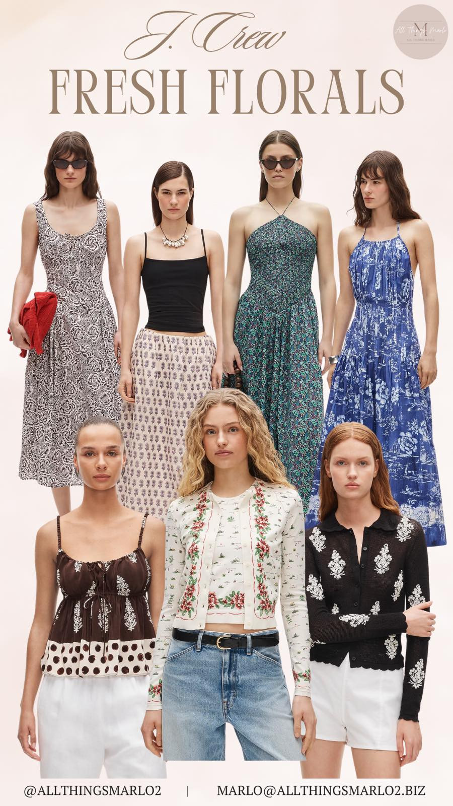 J.Crew fresh florals 

 #LTKSeasonal #LTKWorkwear #LTKTravel
