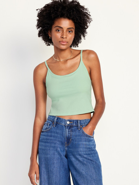 Fitted Ultra-Crop Ribbed Cami | Old Navy (US)