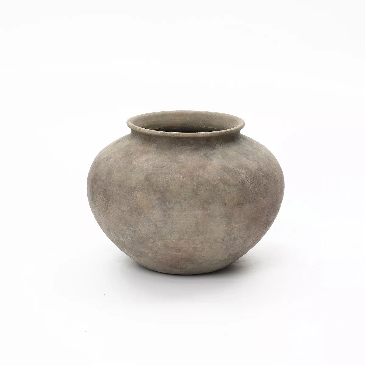 LuxenHome Rustic Ceramic Vase, Terracotta Pot with Earthy Gray-Brown Finish, Handcrafted | Target