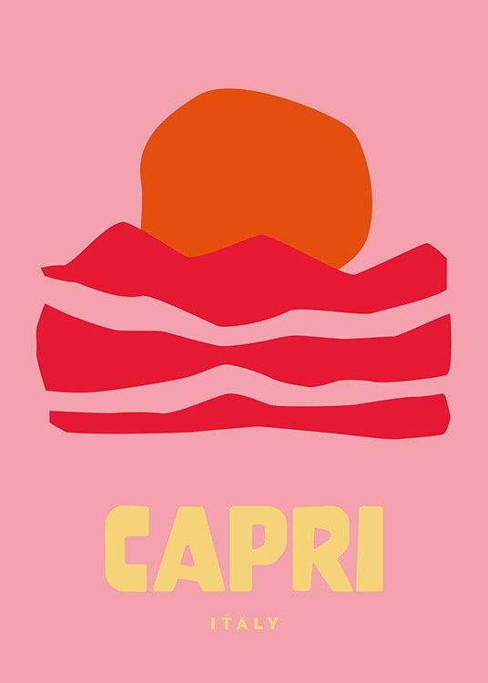 Graphic Capri Poster | Desenio