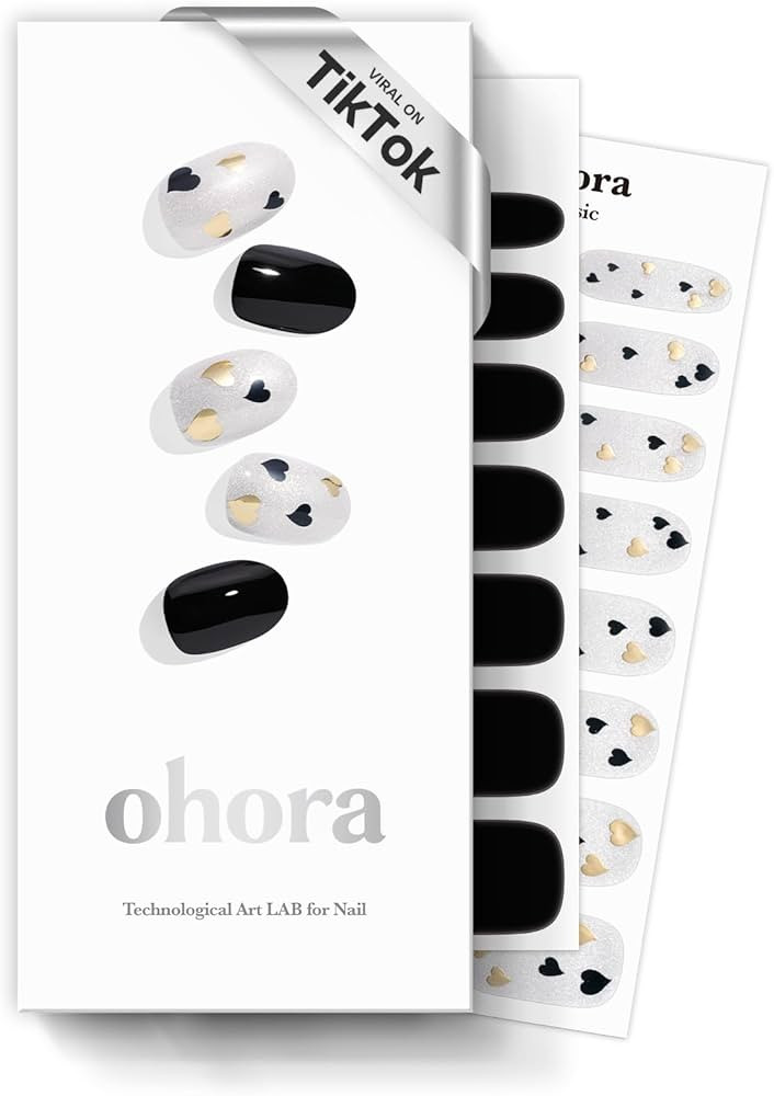 ohora Semi Cured Gel Nail Strips (N Date Night) - Extended Size Range, Works with Any UV/LED Lamp... | Amazon (US)