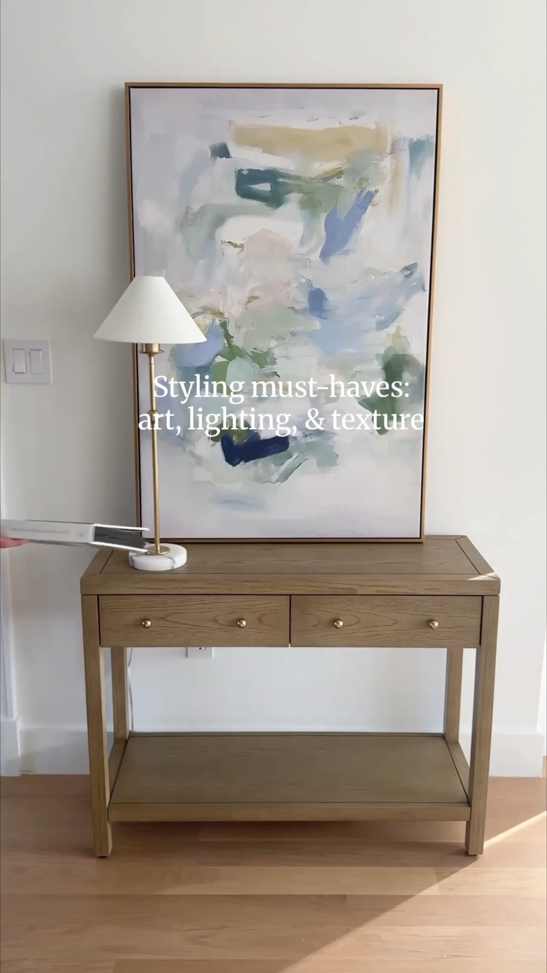 The minute Christmas is over, I’m already looking ahead to spring. This blank wall was ready for a refresh, and a few simple swaps—console table, art, lamp, and a textured vase—completely changed the feel of the space.

Spring decorating doesn’t have to mean a full overhaul. I focus on mood-lifting neutrals, cozy textures, and natural touches that feel layered, interesting, and timeless. These are the kinds of pieces that work season after season and make a home feel pulled together without trying too hard.

All sources are linked and from Wayfair—easy, affordable finds that bring those vision-board moments to life.

#LTKFindsUnder100 #LTKSeasonal #LTKHome