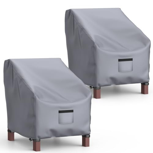 Mrrihand Patio Chair Covers, Lounge Deep Seat Cover, Heavy Duty Outdoor Lawn Patio Furniture Covers (29" W x 30" D x 36" H - 2 Pack) | Amazon (US)
