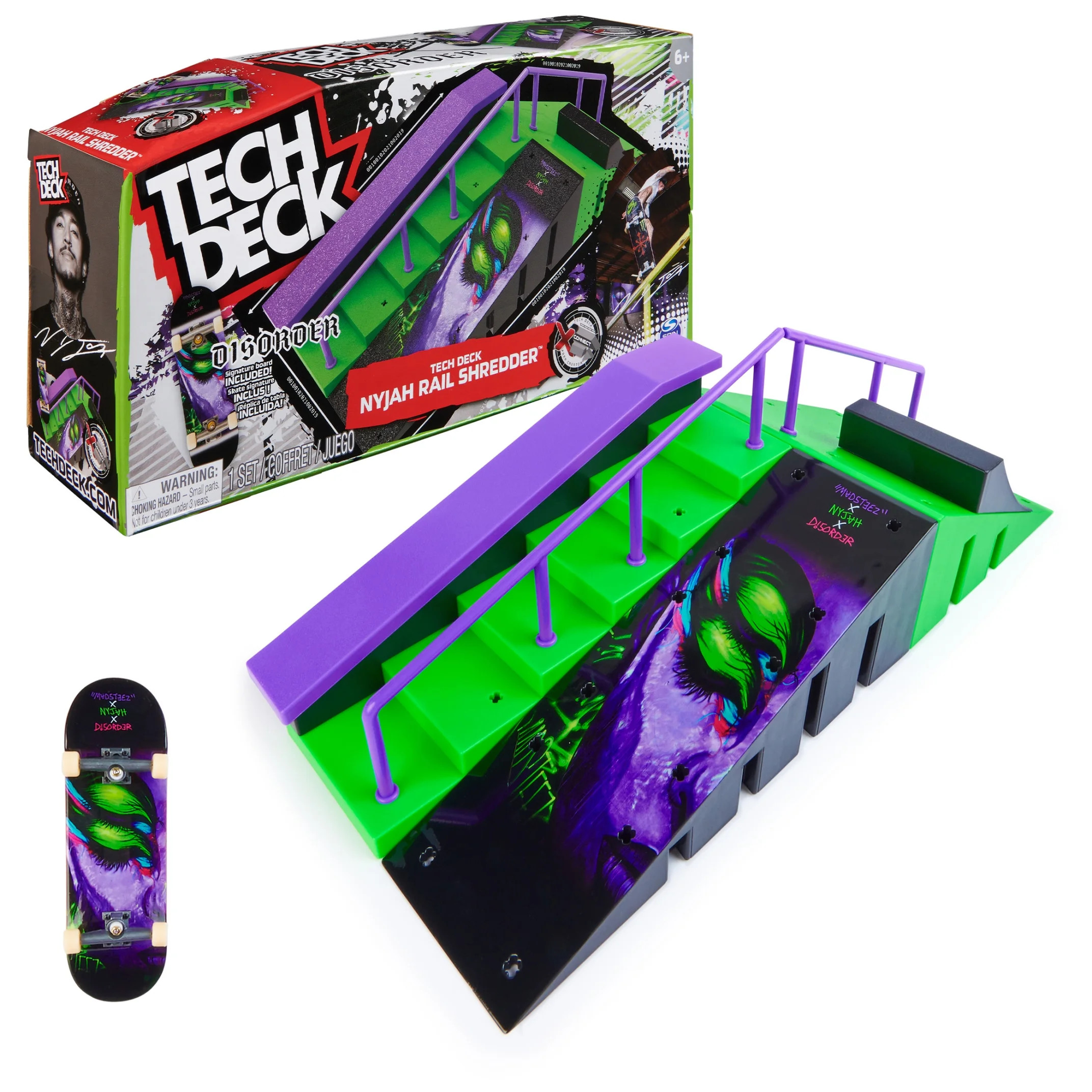 Tech Deck, Nyjah Rail Shredder Skatepark, X-Connect Fingerboard Playset (Walmart Exclusive) | Walmart (US)