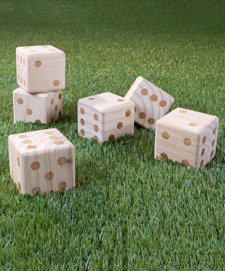 Giant Wooden Dice Set | zulily
