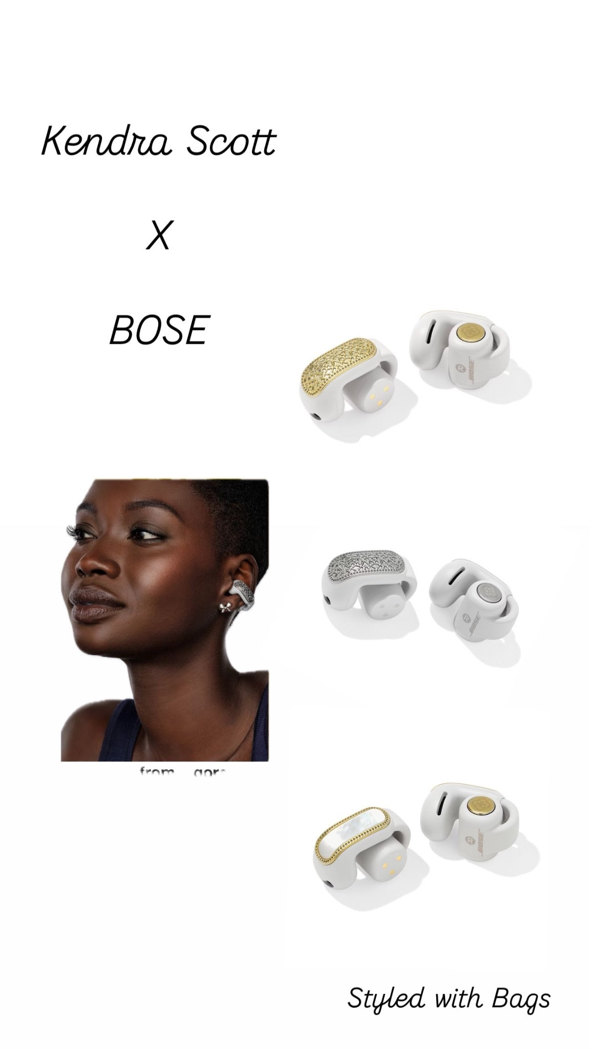 Kendra Scott collab 

Earrings, Bose ear buds, electronics, earbuds, designer ear buds

#LTKStyleTip #LTKTravel #LTKActive