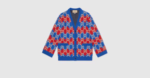Gucci Chevron knit cotton cardigan | Gucci (US)