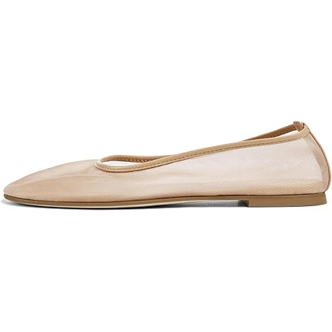 Tulle Mesh Ballet Flats Shoes for Women Slip On Ballerina Shoes Round Toe Comfortable Casual Work... | Amazon (US)