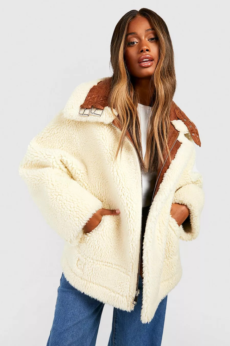 Blouson aviateur réversible | Boohoo.com (FR)