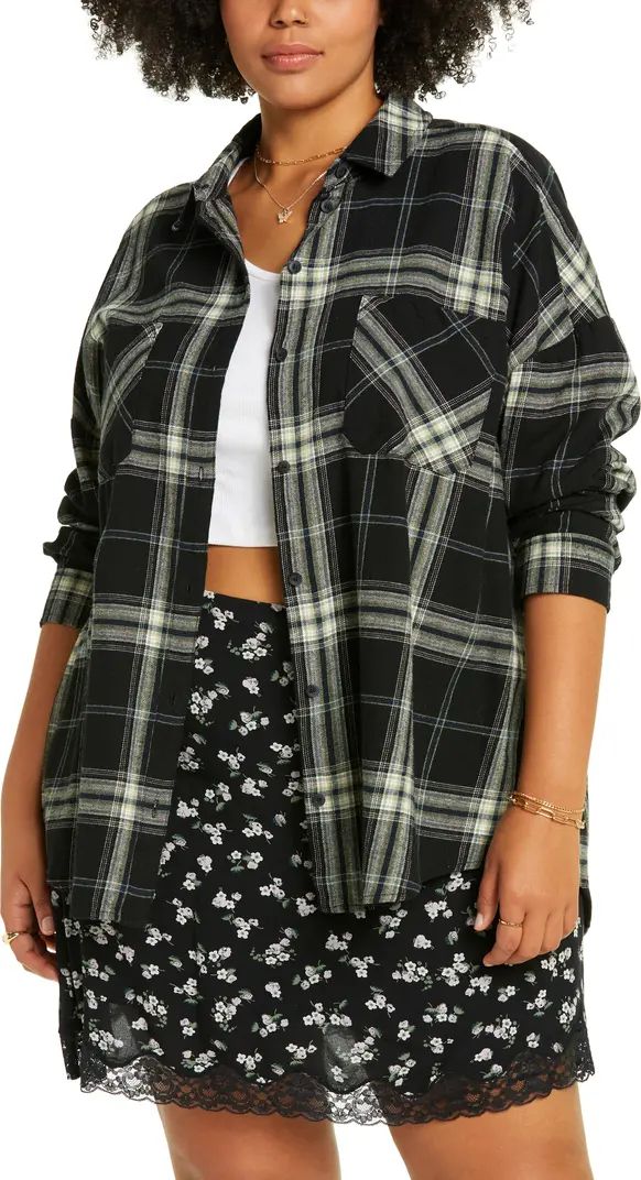 Plaid Cotton Flannel Button-Up Shirt | Nordstrom