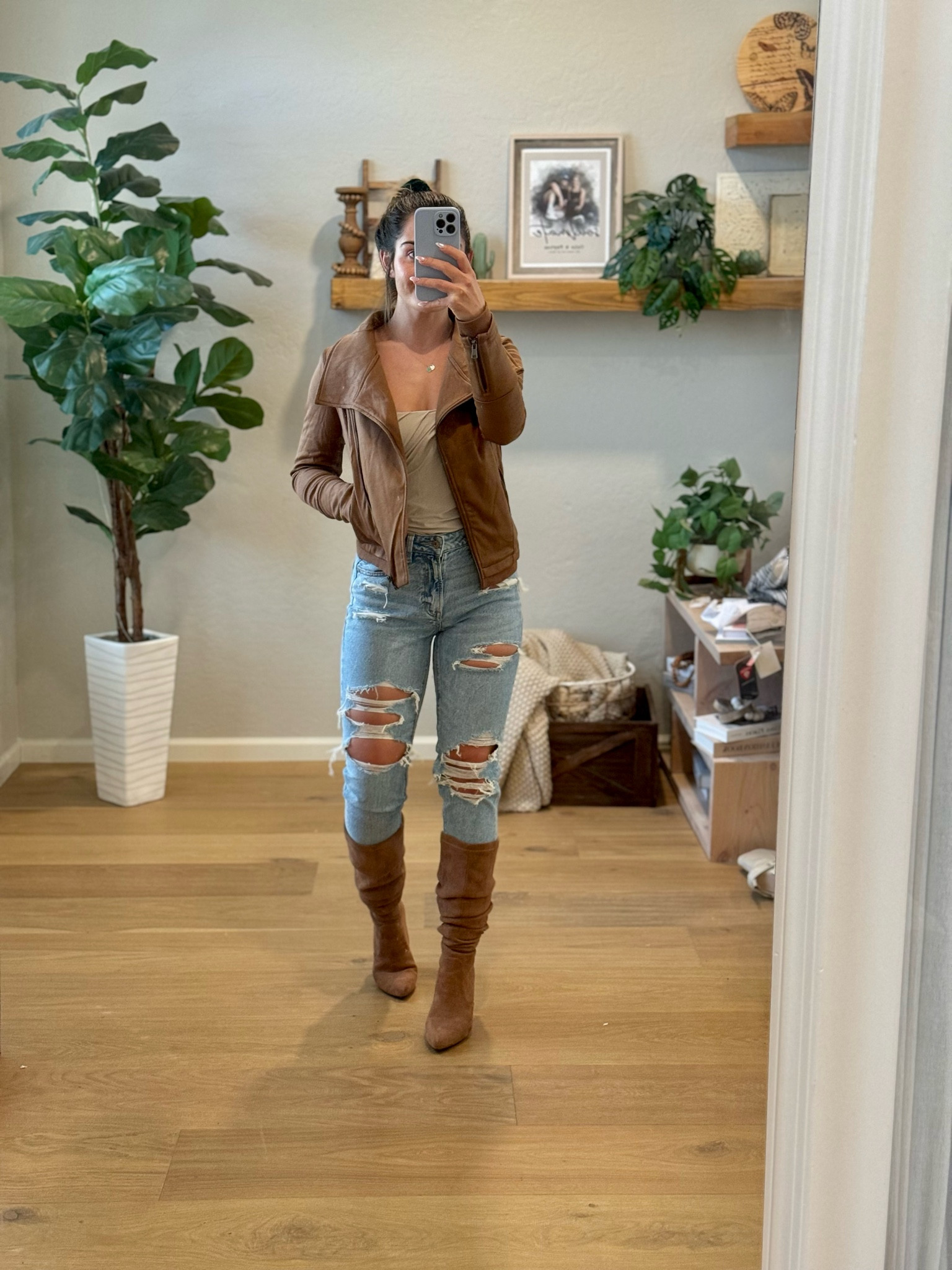 The cutest outfit for fall!!! 
Jeans have zero stretch so SIZE UP 

#LTKStyleTip #LTKSaleAlert #LTKFallSale