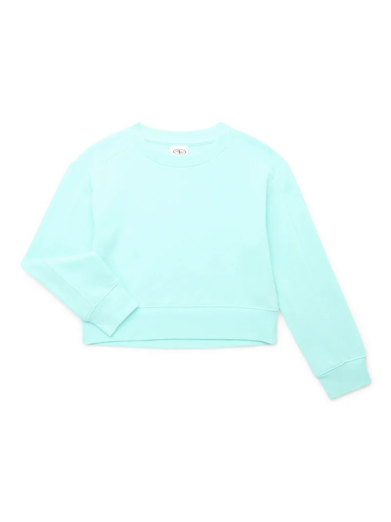 Athletic Works Little and Big Girls Fleece Sweatshirt, Sizes 4-18 & Plus | Walmart (US)