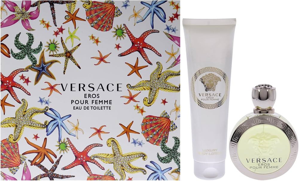 Versace Eros Pour Femme by Versace for Women - 2 Pc Gift Set 3.4oz EDT Spray, 5oz Luxury Body Lot... | Amazon (US)