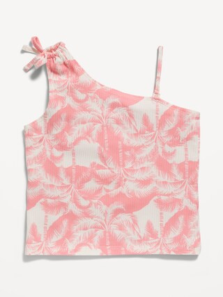 Rib-Knit One-Shoulder Tank Top for Girls | Old Navy (US)