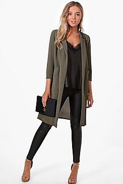 Woven Pocket Duster | Boohoo.com (US & CA)