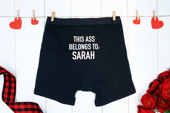 This Ass Belongs To Cute Custom Underwear Personalized Gift | Etsy | Etsy (US)