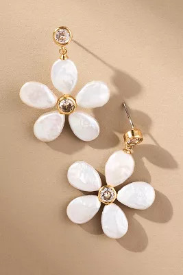 Frasier Sterling Amsterdam Pearl Flower Earrings | Anthropologie (US)