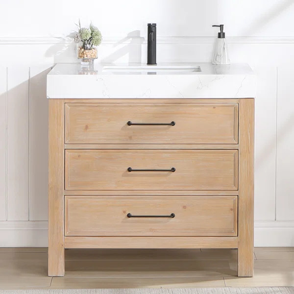 Ardilia 36'' Single Bathroom Vanity with Engineered Marble Top | Wayfair North America