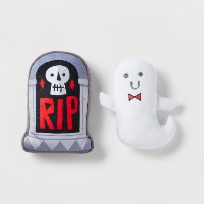 Halloween Ghost Tombstone Plush Dog Toy Set - 2pk - Hyde & EEK! Boutique™ | Target