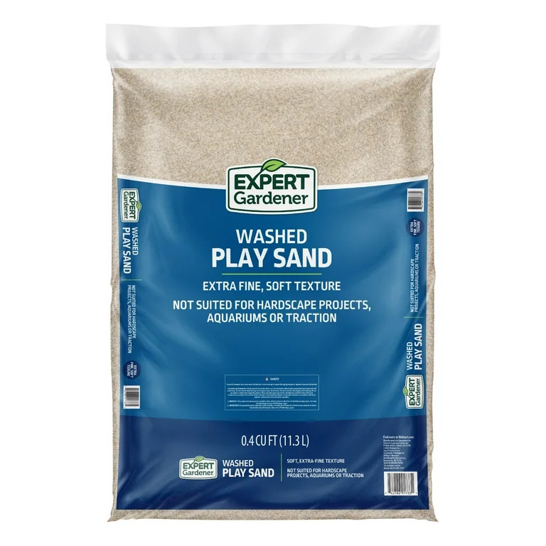 Expert Gardener Washed Play Sand 0.4 cu. ft. – Soft-Texture, Screened Sand for Outdoor Sandboxe... | Walmart (US)