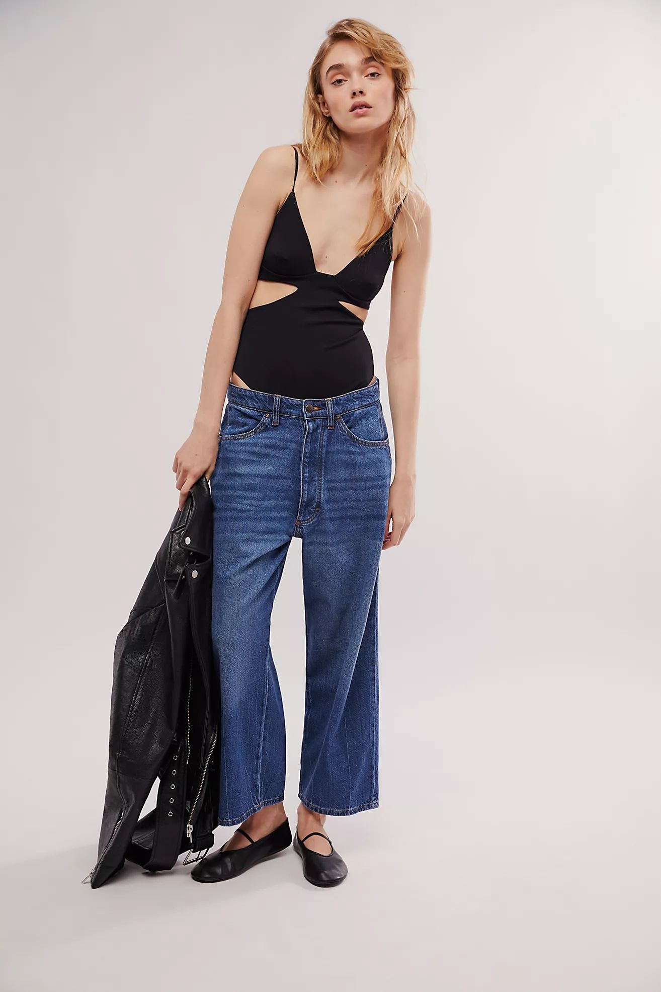 Lee Button-Fly Ankle Jeans | Free People (Global - UK&FR Excluded)