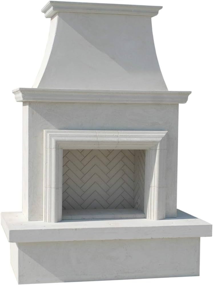 Contractor's Model with Moulding Outdoor Fireplace | American Fyre Designs (Vent Free) | Amazon (US)