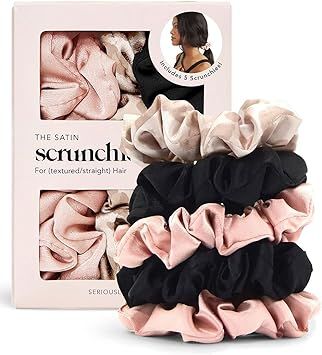 Kitsch Satin Hair Scrunchies for Women - Softer Than Silk Scrunchies for Hair | Satin Scrunchies ... | Amazon (CA)