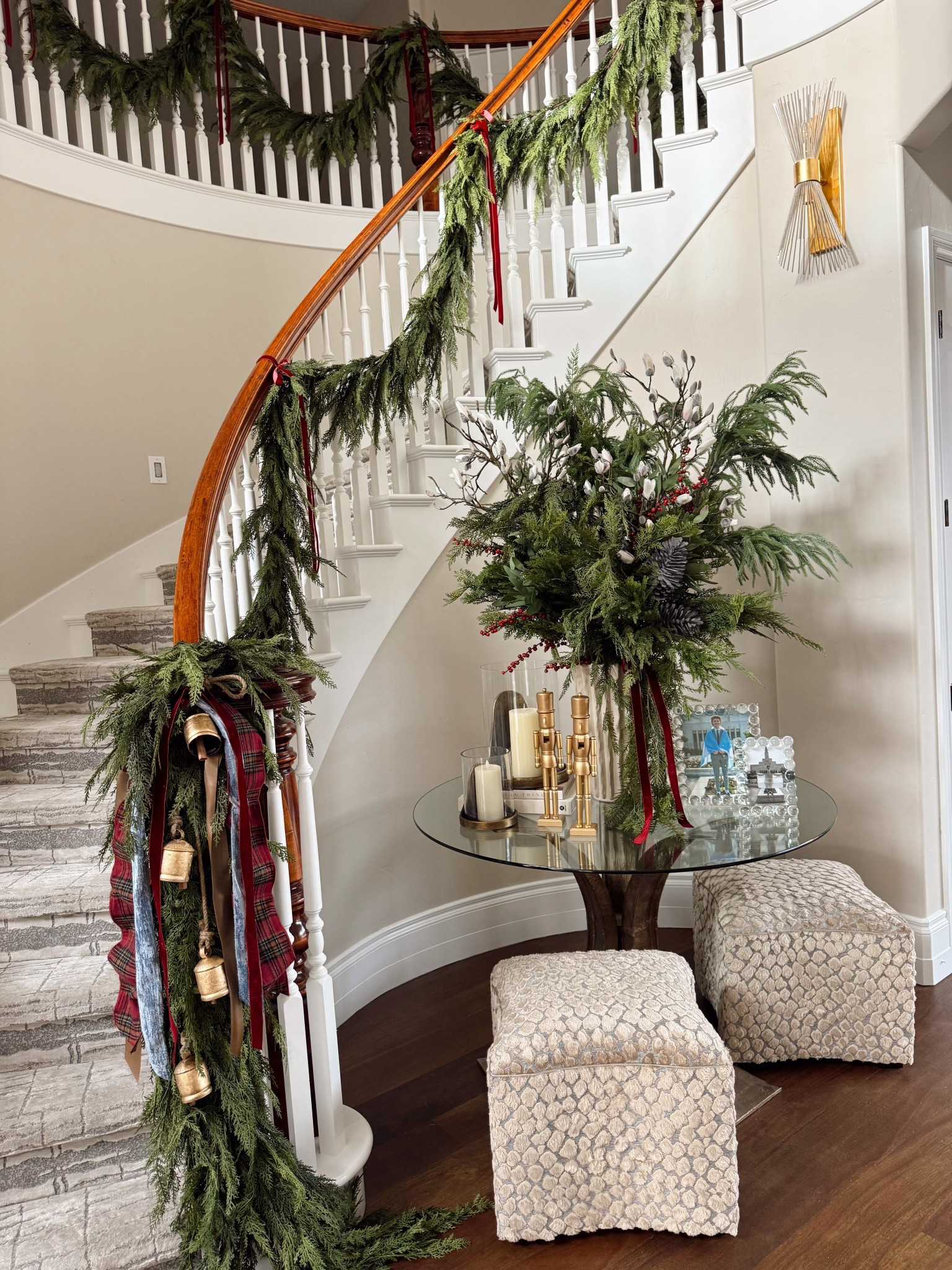 Holiday installs double as my November–December workout program. 😂 Bringing all the magic, one very heavy arrangement at a time.

#LTKHome #LTKSeasonal #LTKHoliday