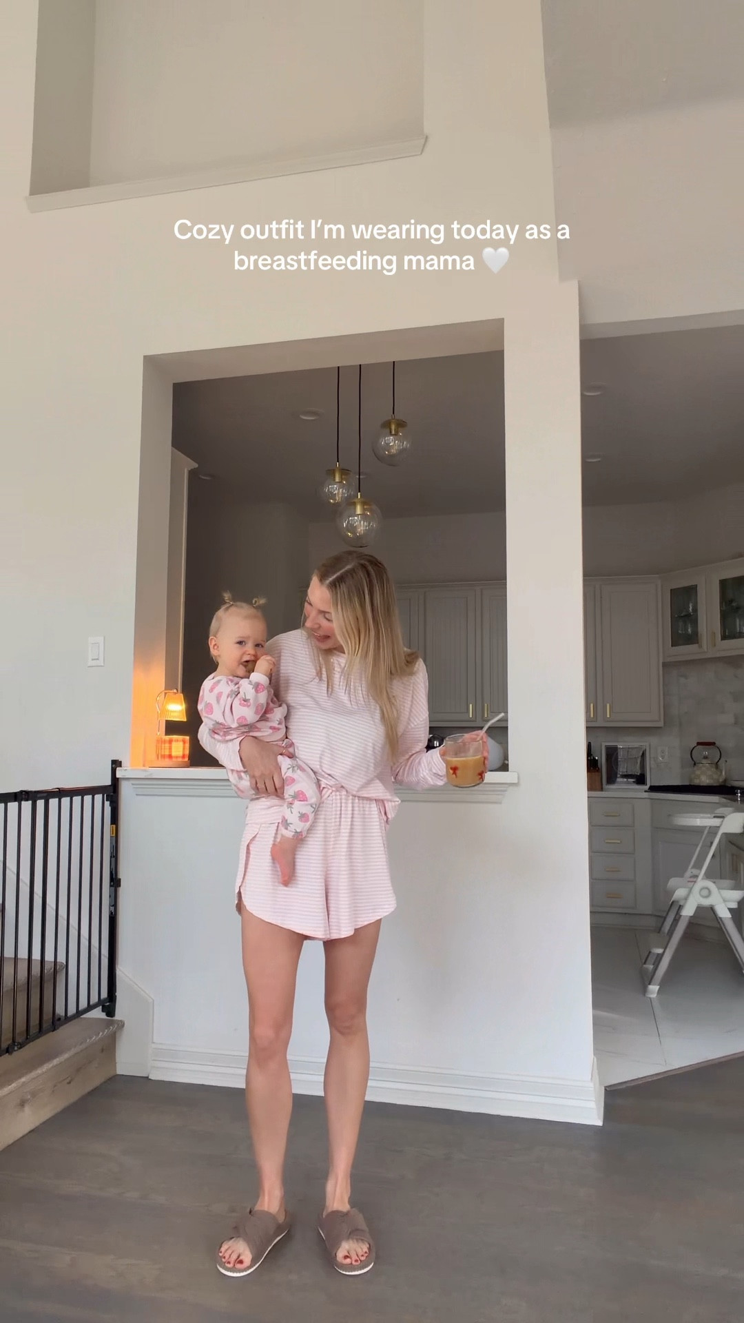 Cozy lounge set!! Wearing a size M. Side slit on the shorts goes all the way up btw! 

#LTKootd #LTKmomlife