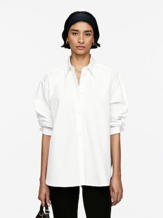 Two-Way Poplin Shirt – White – Women – ARKET EU | Arket EU