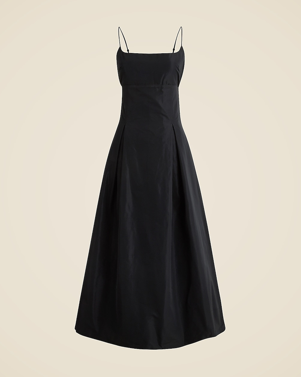 Collection pleated evening dress in taffeta | J. Crew US