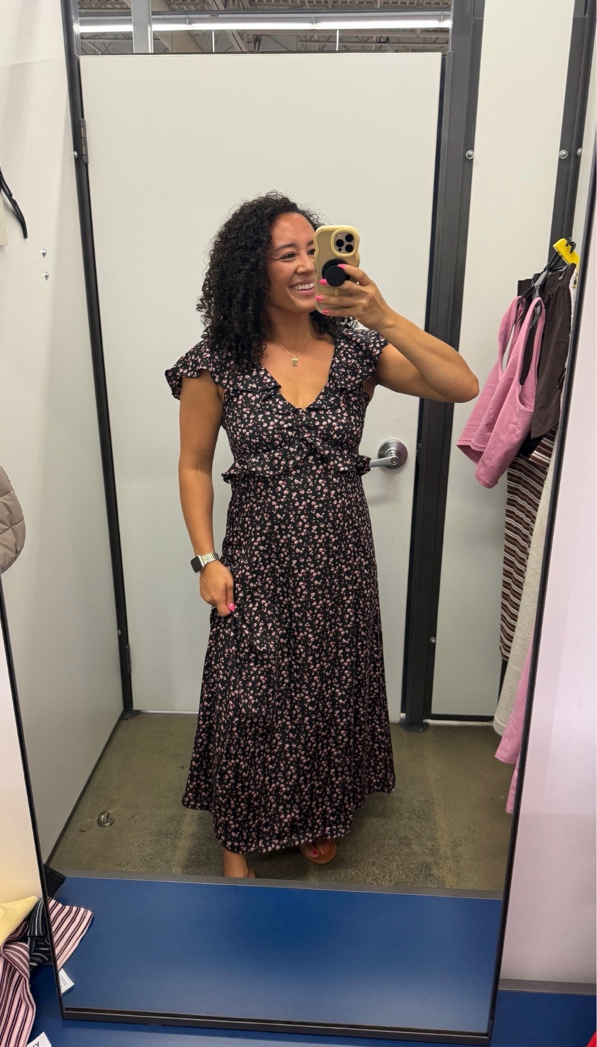 This floral maxi dress is an easy choice for everything from brunch to weddings! The flowy silhouette and flutter sleeves give it a flattering, comfortable fit. Pair it with simple sandals or wedges to complete the look.

#LTKdayinmylife #LTKgrwm #LTKootd