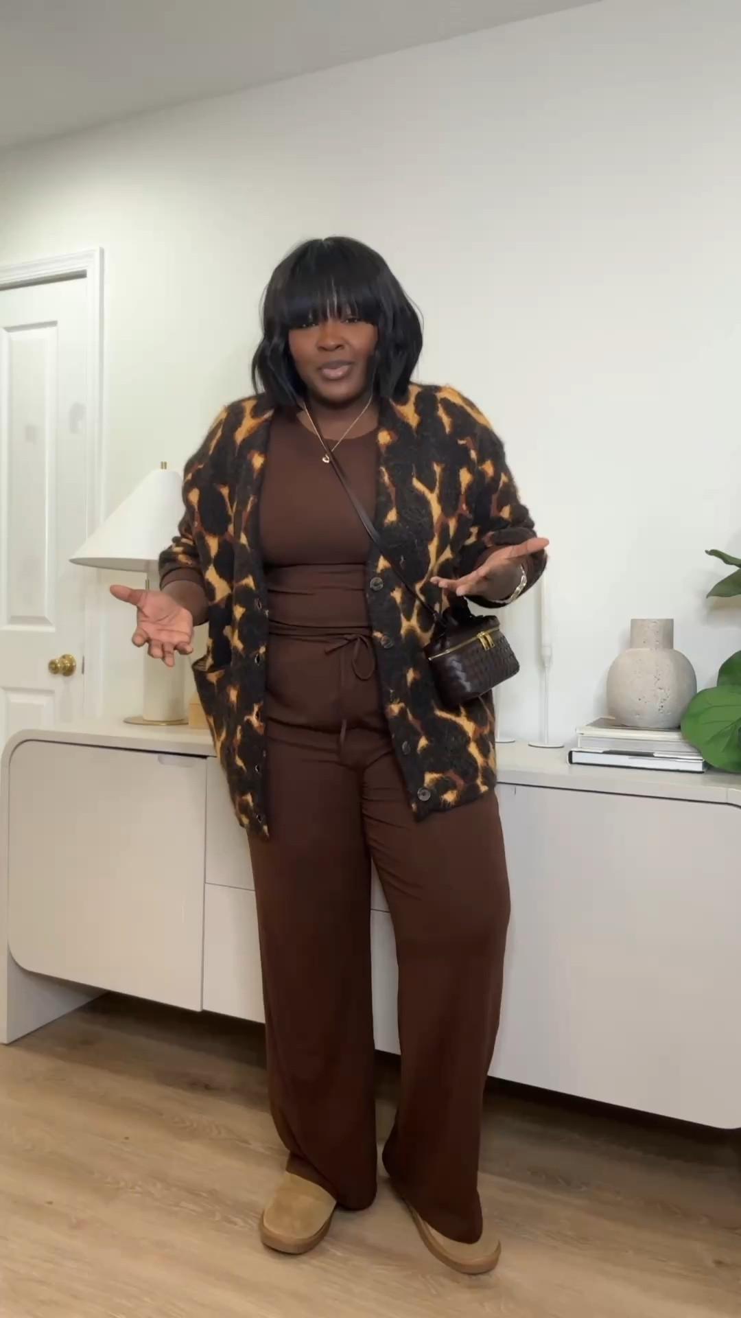 Some outfits just feel like fall.   This rich brown monochrome look brings together cozy layers, soft textures, and effortless styling for a polished everyday outfit.  brown fall outfit, fall fashion ideas, cozy cardigan outfit, neutral outfit ideas, autumn fashion, plus size fall fashion, women’s outfit inspiration

#LTKootd #LTKSeasonal #LTKMidsize